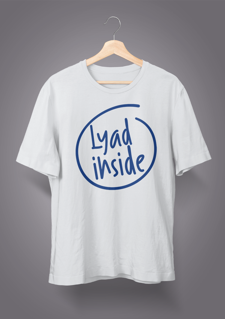 Lyad Inside White Unisex T-Shirts