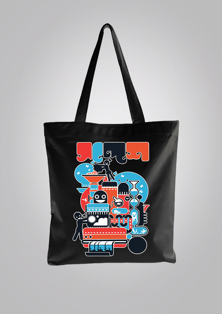 Sandesh Joishtho 1420 Black Tote Bag