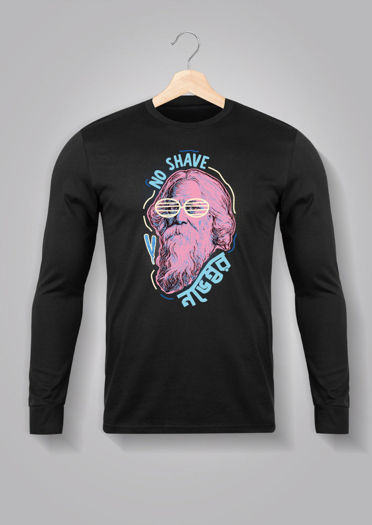 No Shave November Full Sleeve T-shirts