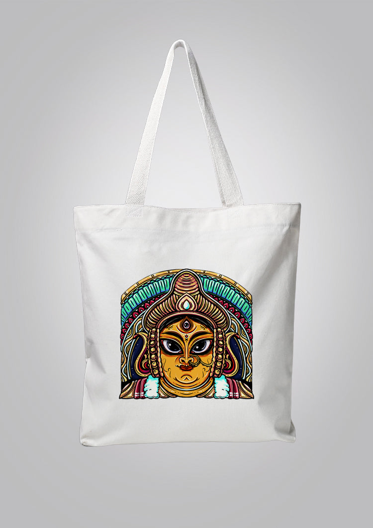 Durga White Tote Bag