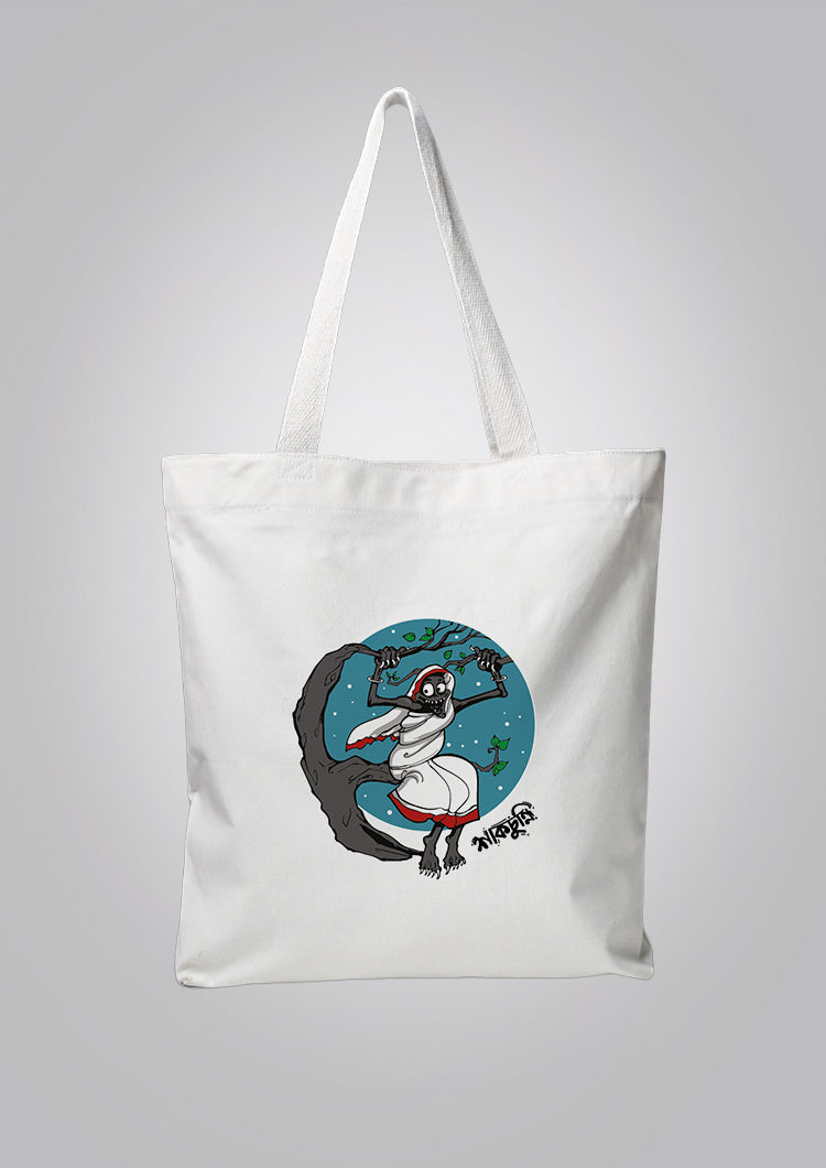 Shaakchunni White Tote Bag