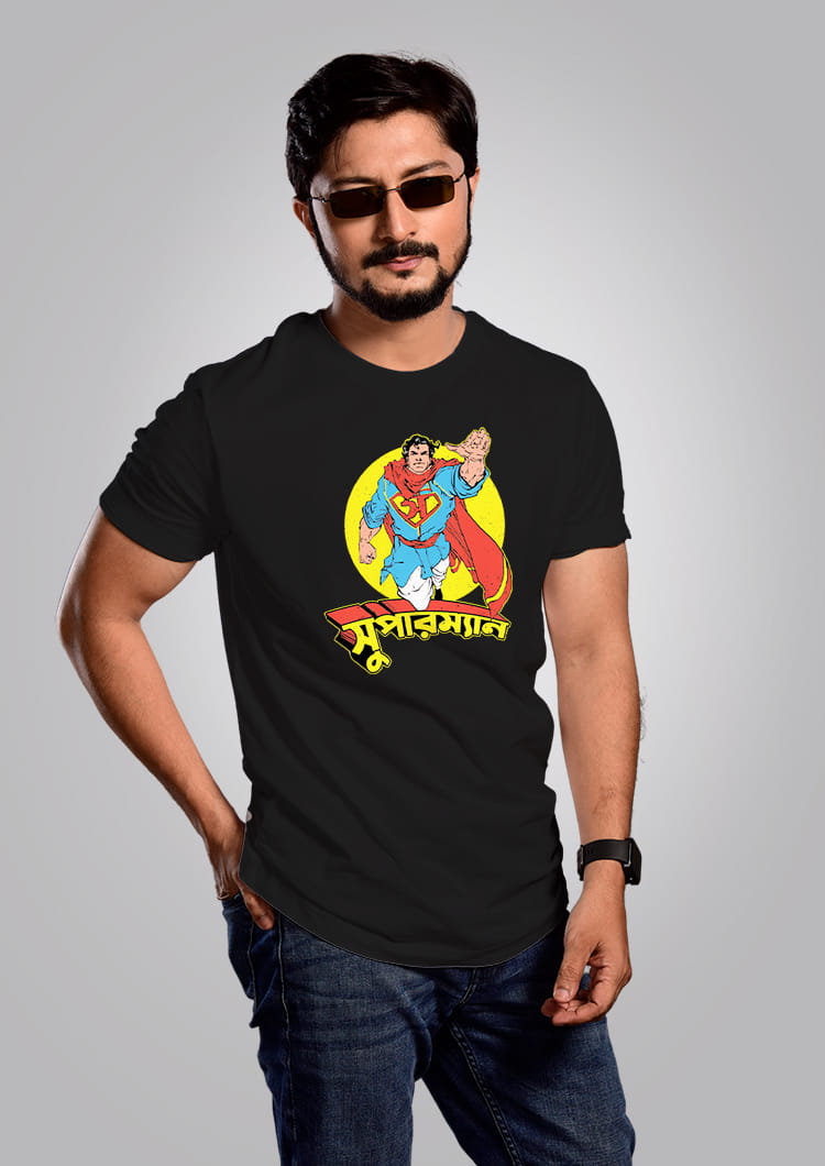 Superman Men- Bengali Graphic T-shirt
