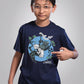 Brahmodoittya Navy Blue - Bengali Kids T-Shirt