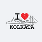 I Love Kolkata - White - Unisex