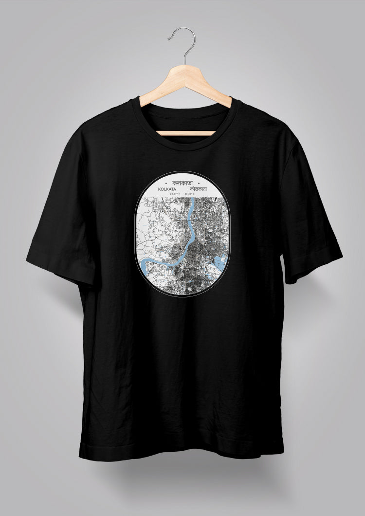 Kolkata Map Unisex T-shirts