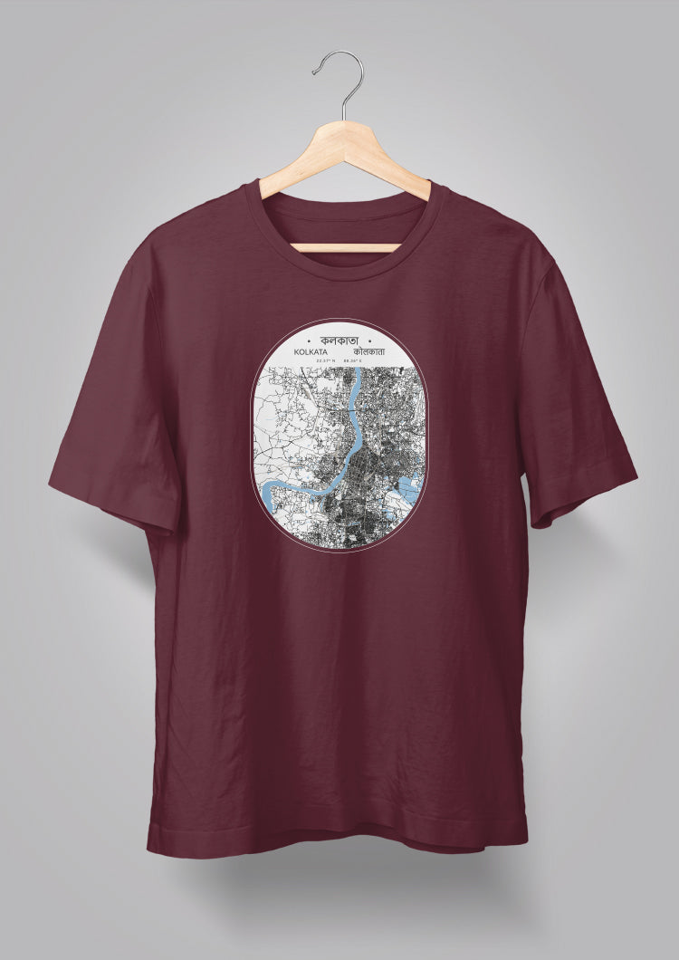Kolkata Map Unisex T-shirts