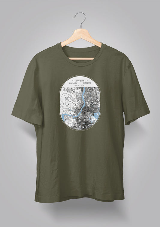 Kolkata Map Unisex T-shirts