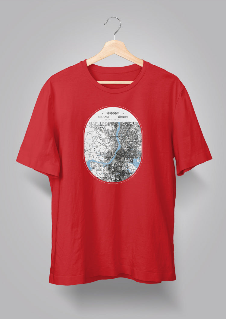 Kolkata Map Unisex T-shirts