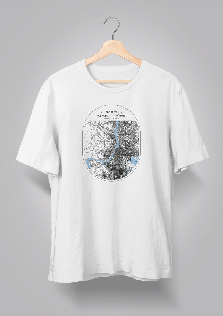 Kolkata Map Unisex T-shirts