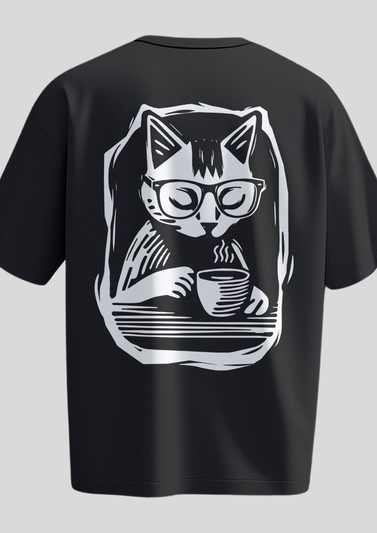 The Caffeine Cat Oversized