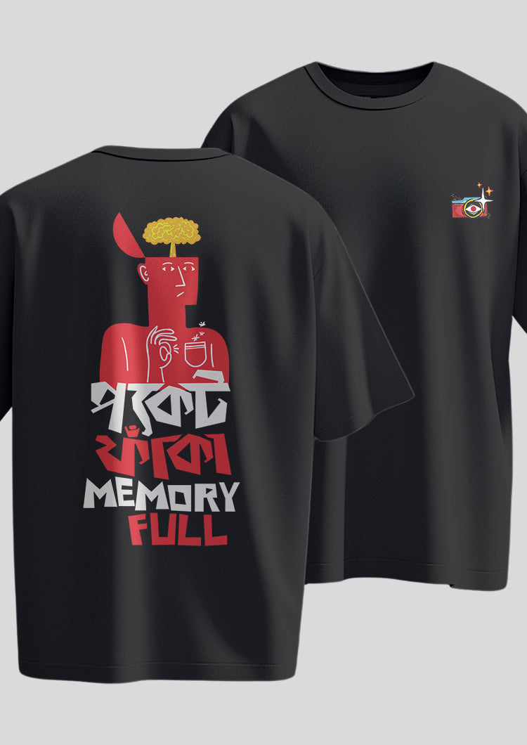 Pocket Phnaka Memory Full Oversized T-Shirt
