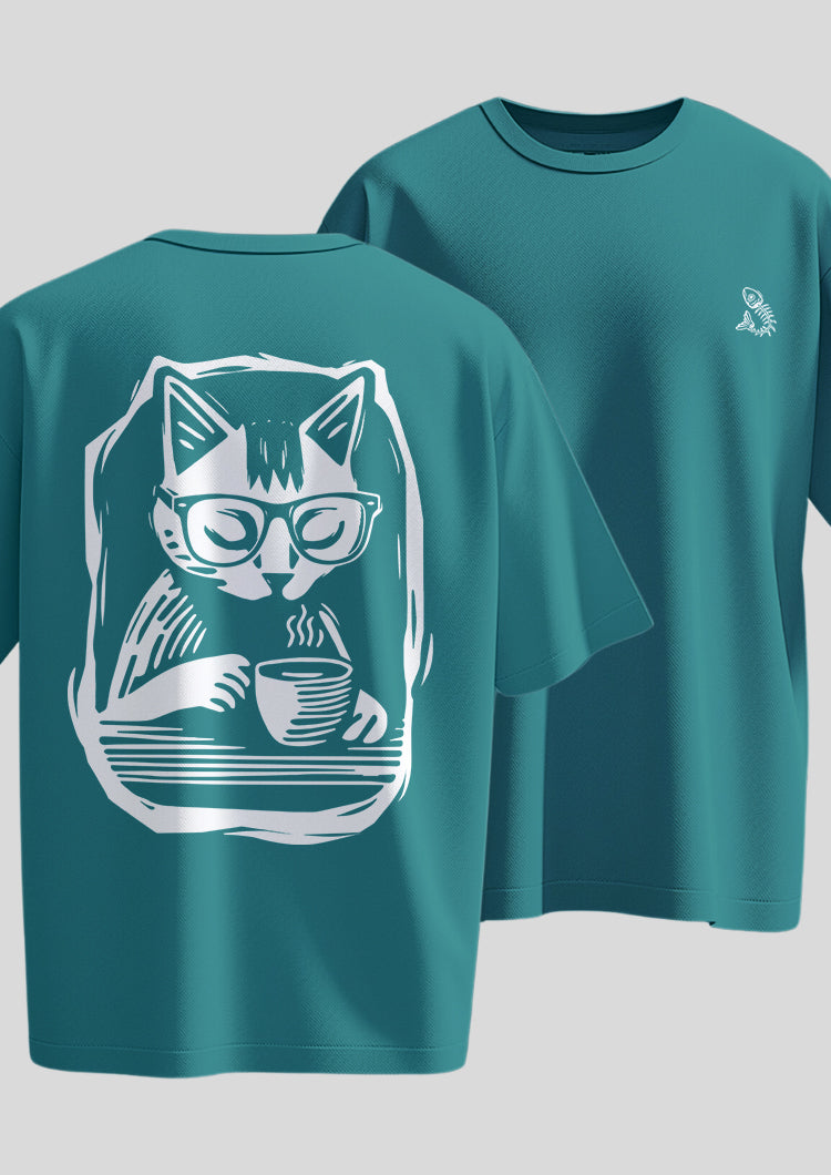The Caffeine Cat Oversized
