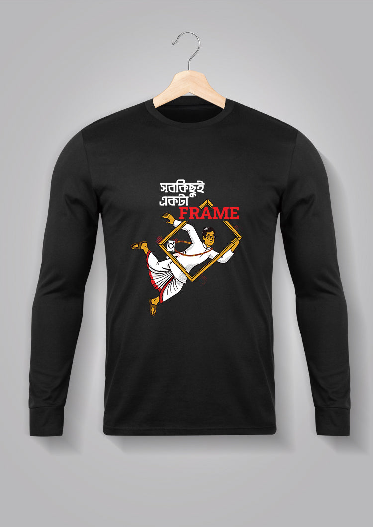 Sob Kichhui Ekta Frame Male Full Sleeve T-shirt