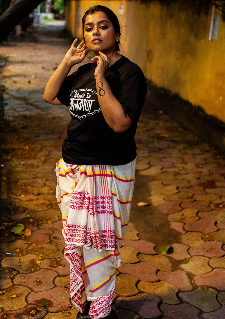 MADE IN KOLKATA X  ANNAPURNA SHANTIPURI SAREE