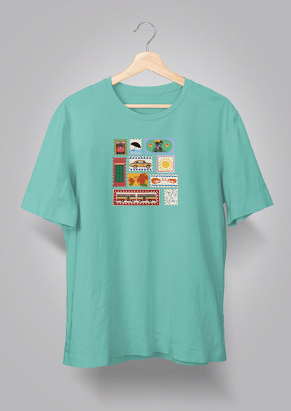 Kolkata Stamp Unisex T-shirts