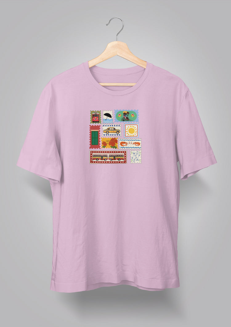Kolkata Stamp Unisex T-shirts