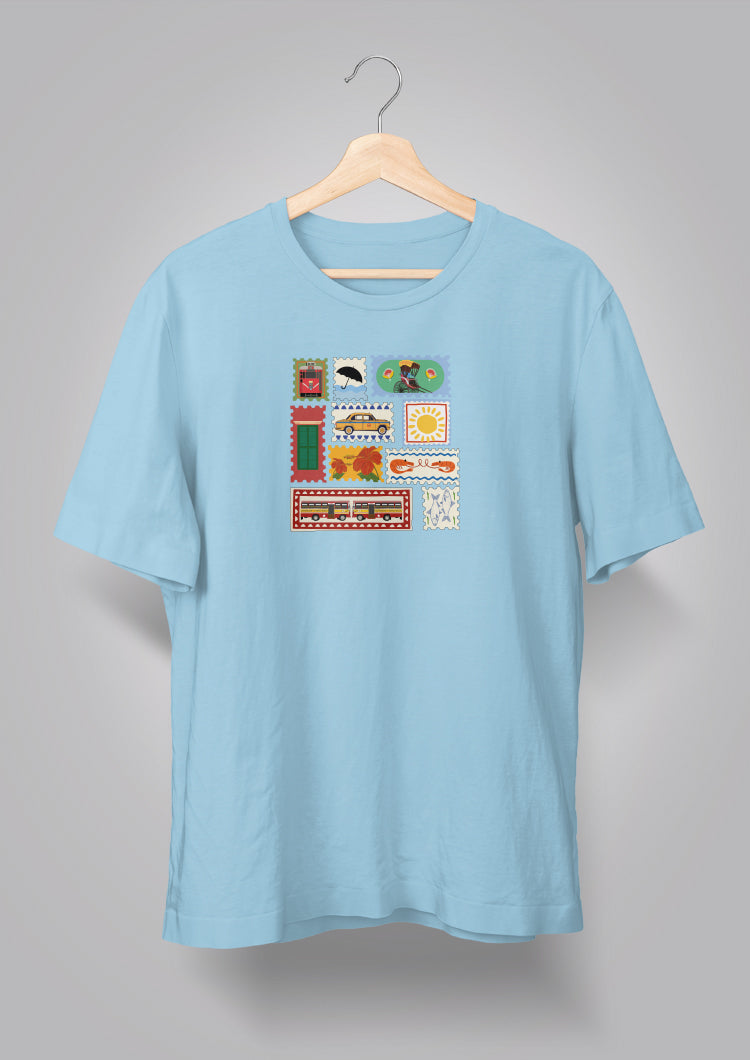 Kolkata Stamp Unisex T-shirts