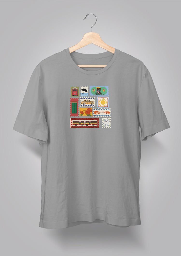 Kolkata Stamp Unisex T-shirts
