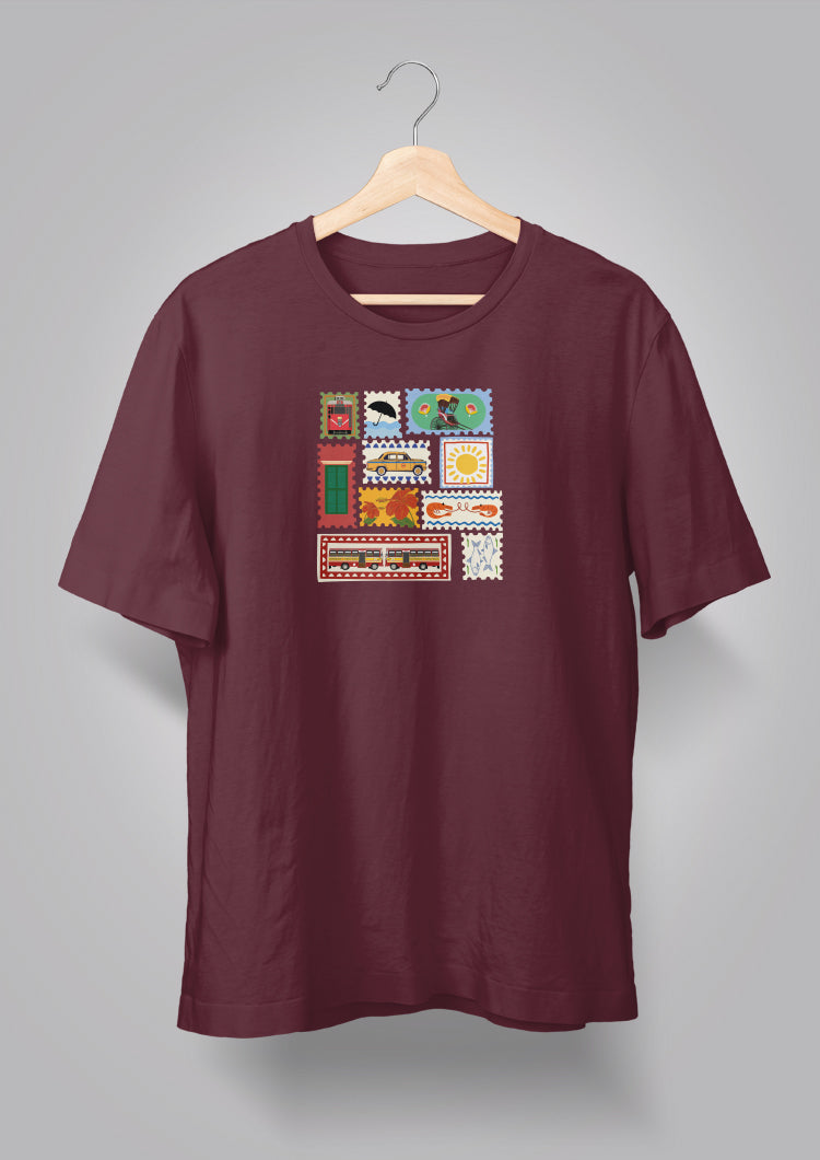 Kolkata Stamp Unisex T-shirts