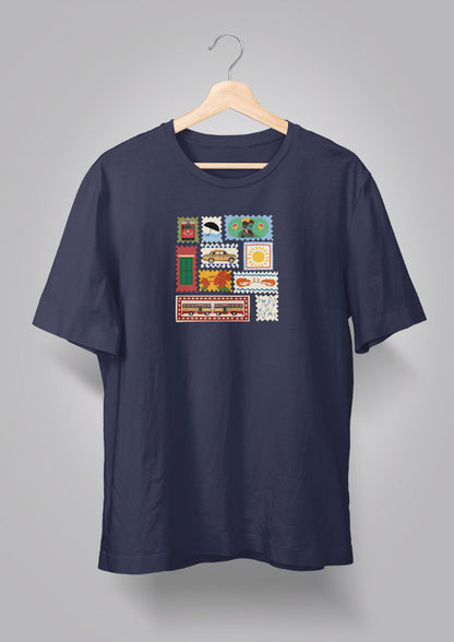 Kolkata Stamp Unisex T-shirts