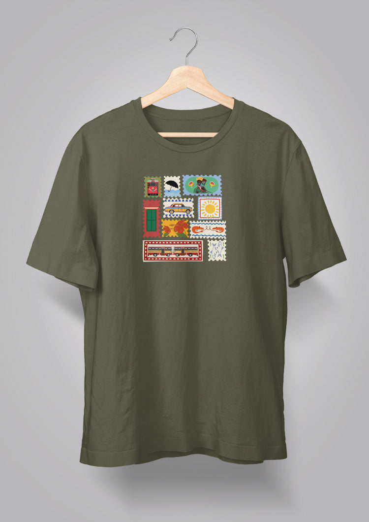 Kolkata Stamp Unisex T-shirts