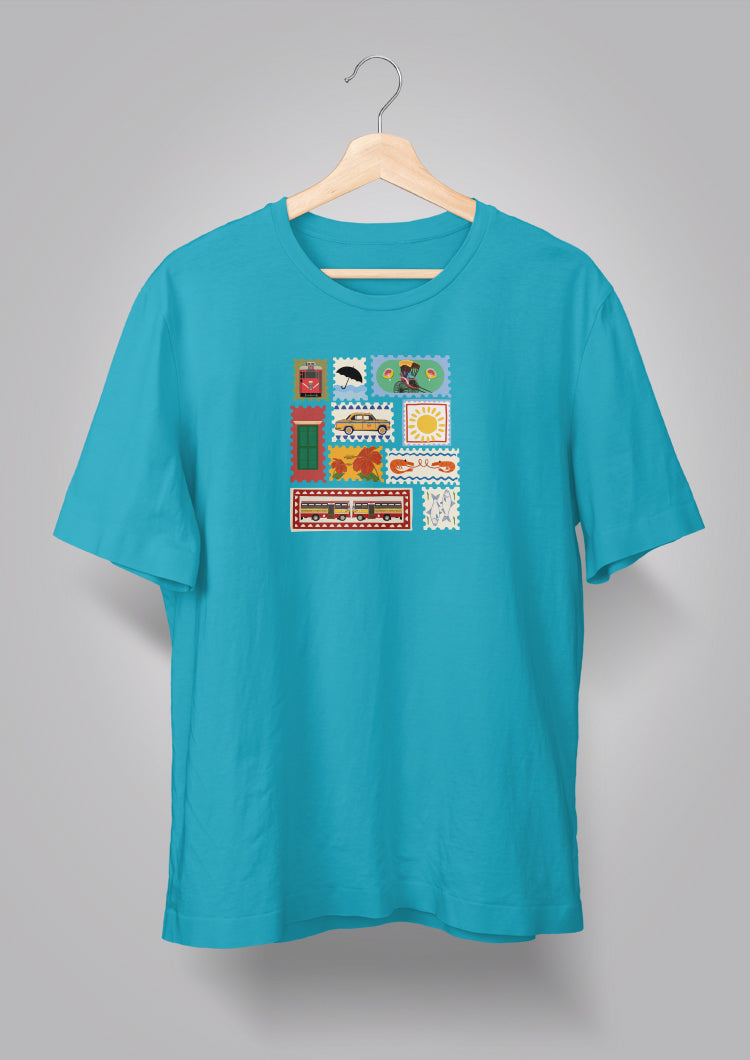 Kolkata Stamp Unisex T-shirts