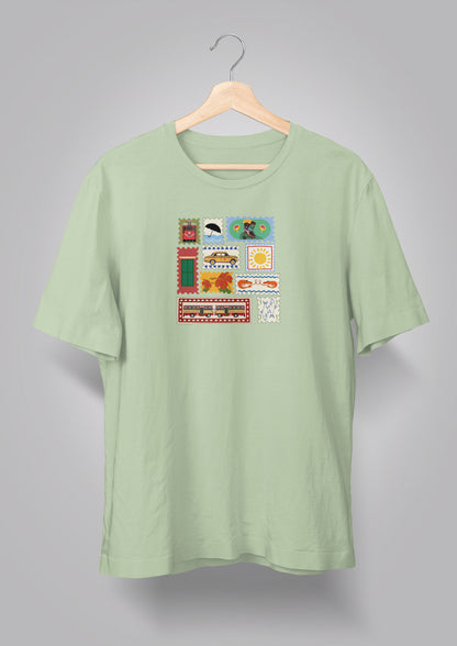 Kolkata Stamp Unisex T-shirts
