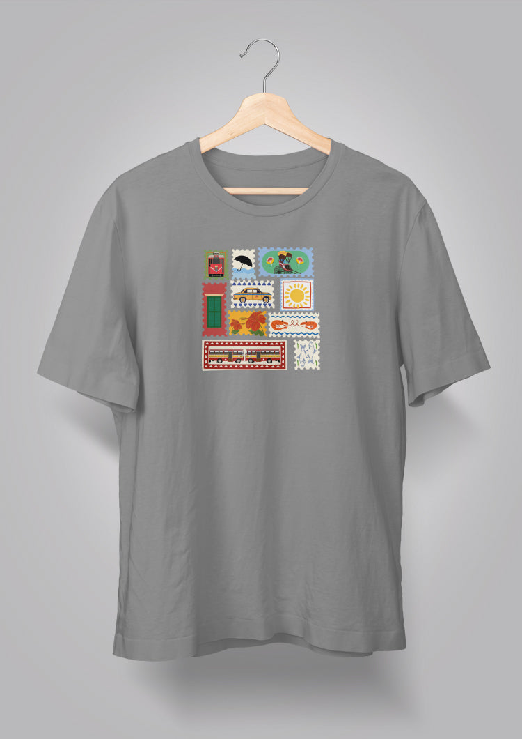 Kolkata Stamp Unisex T-shirts