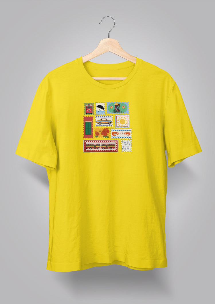 Kolkata Stamp Unisex T-shirts