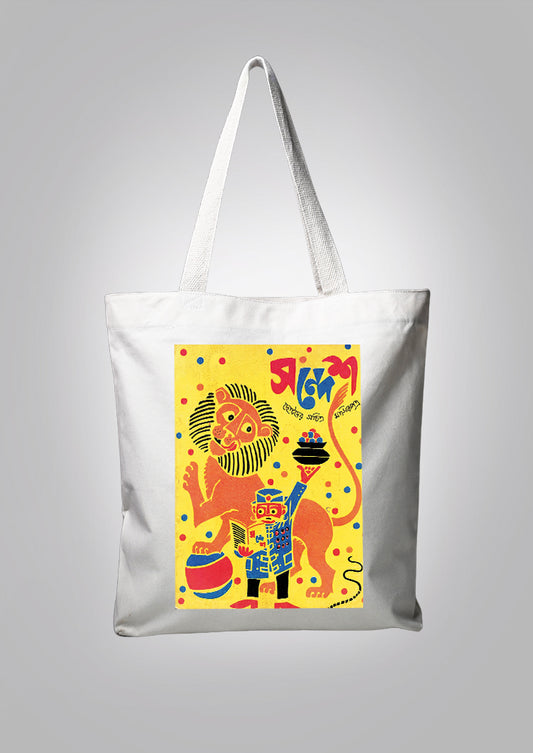 Sandesh Ashwin 1404 White Tote Bag