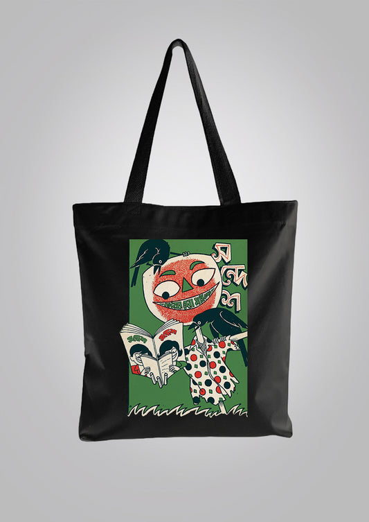 Sandesh Chaitro 1394 Black Tote Bag