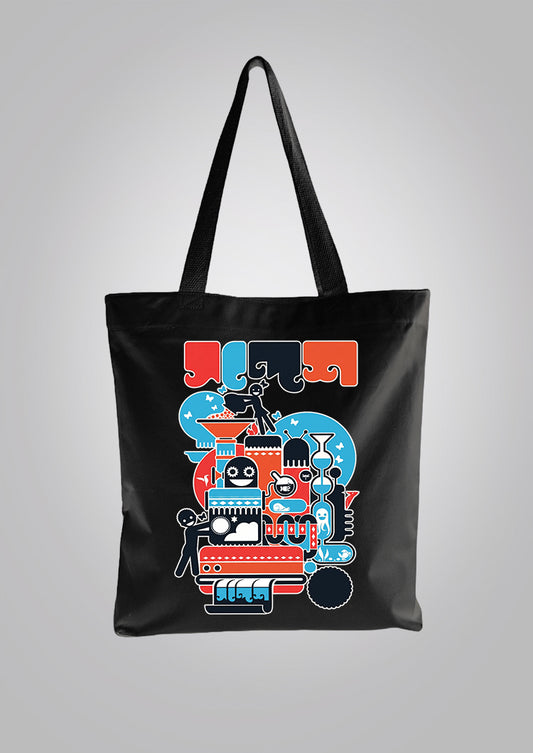 Sandesh Joishtho 1420 Black Tote Bag