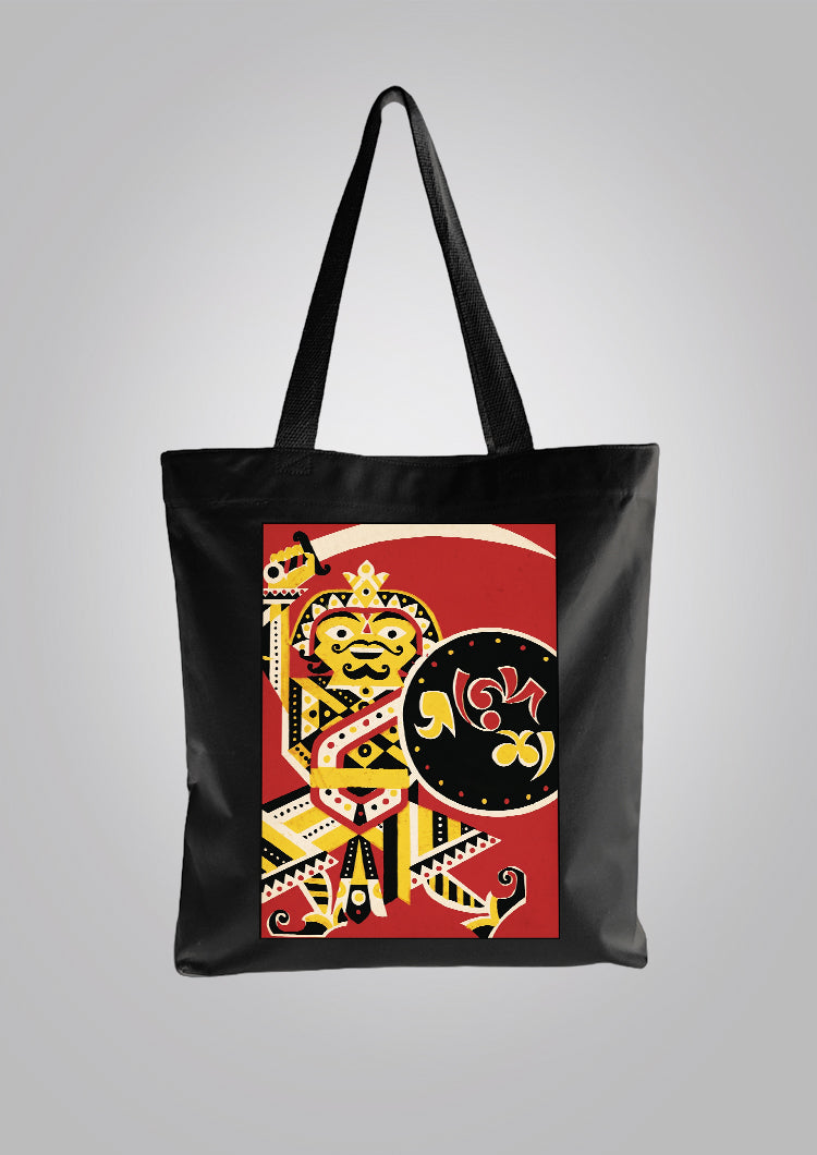Sandesh Kartik 1372 Black Tote Bag