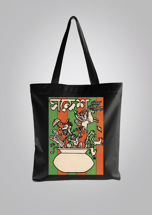 Sandesh Maagh 1400 Black Tote Bag