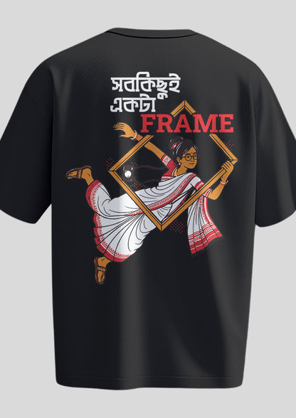 Sob Kichhui Ekta Frame Female Oversized T-Shirt