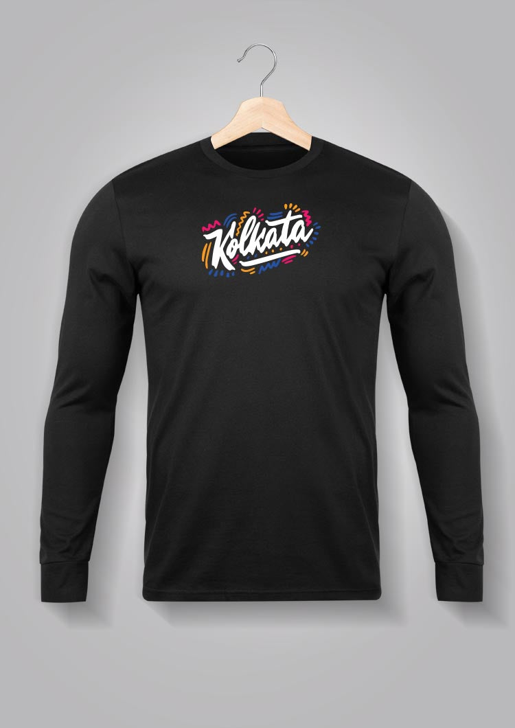 Kolkata Graffiti Full Sleeve T-shirts