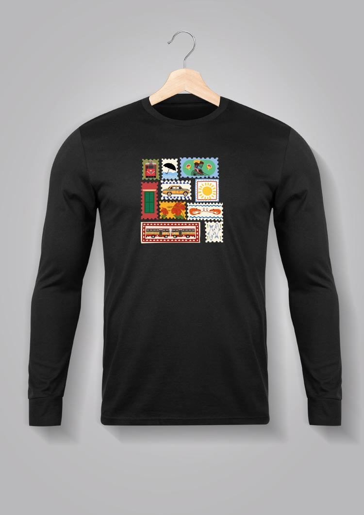 Kolkata Stamp Full Sleeve T-shirts