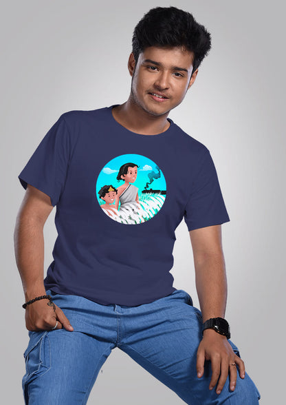 Pother Pachali Durga Apu T-Shirt For Men