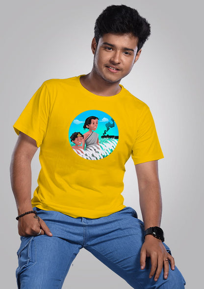 Pother Pachali Durga Apu T-Shirt For Men