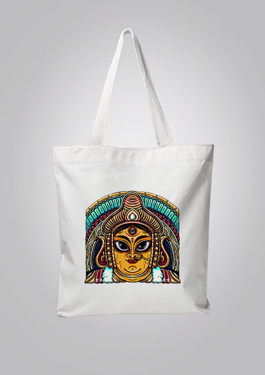 Durga White Tote Bag