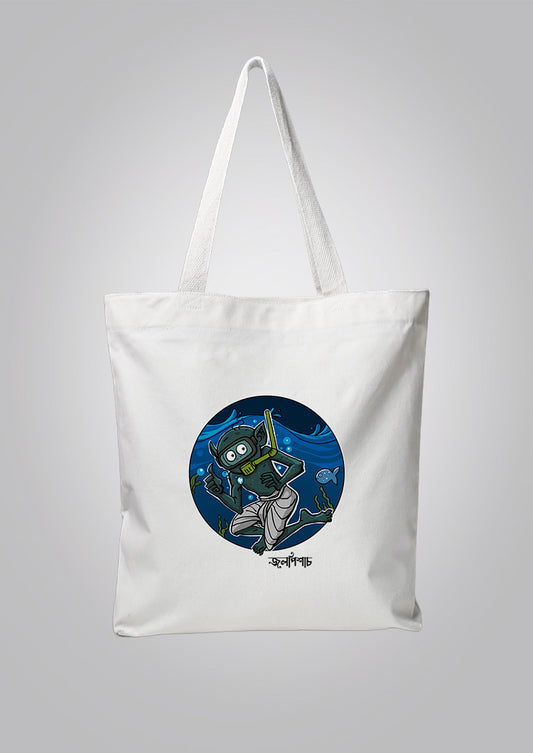 Jolpishach White Tote Bag
