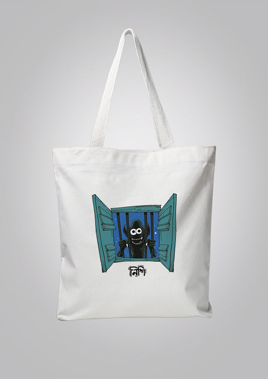 Nishi White Tote Bag