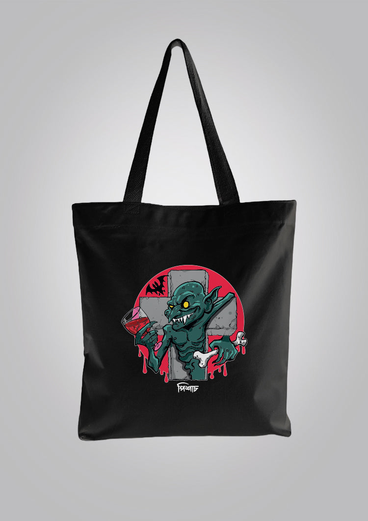 Pishach Black Tote Bag