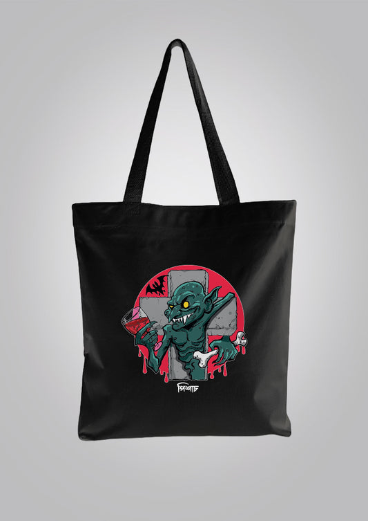 Pishach Black Tote Bag