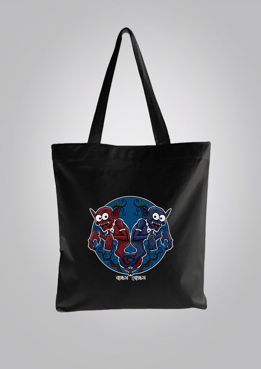 Rakkhosh Khokkhosh Black Tote Bag