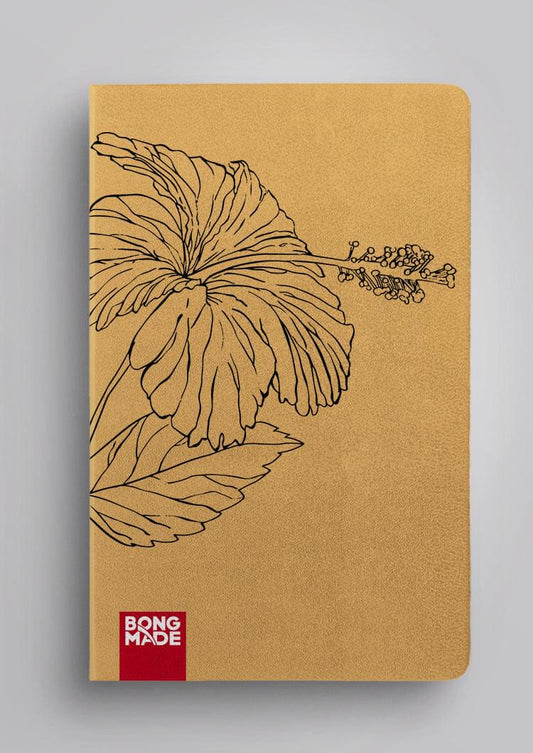 Brown Cover Floral Diary