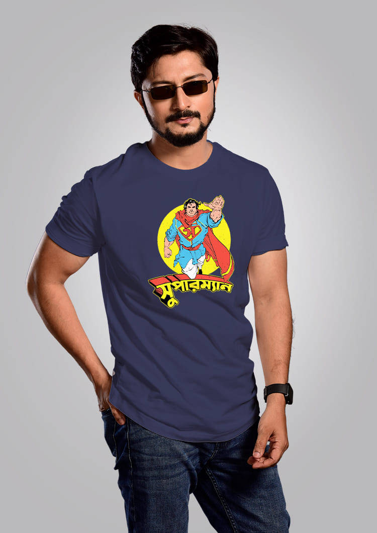 Superman Men- Bengali Graphic T-shirt